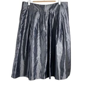 Silver  Satin Skirt Worthington Sz 14